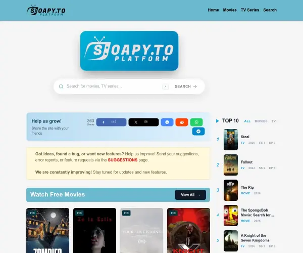 Screenshot of Soapy